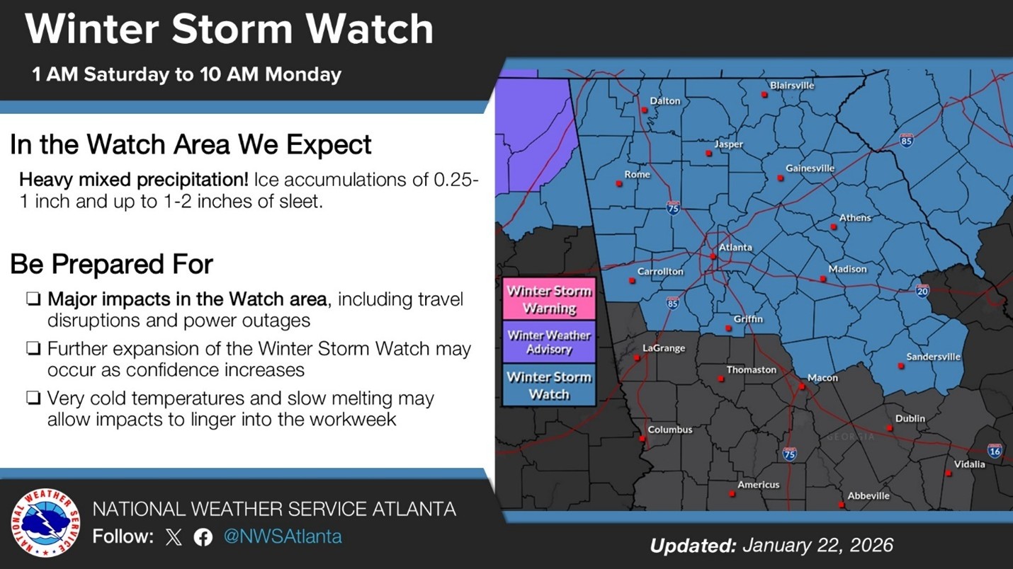 NWS Winter Storm Watch 1.22 PM