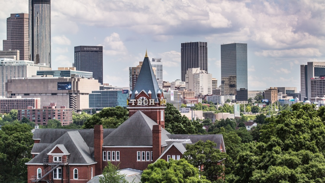 Georgia tech Tower skyline